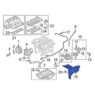 Ford OE - Lower Engine Oil Cooler Cover