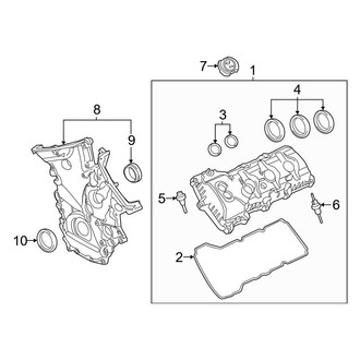 Ford OE - Engine - Valve & Timing Covers (3.5L Flex)