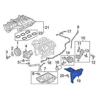Ford OE - Lower Engine Oil Cooler Cover