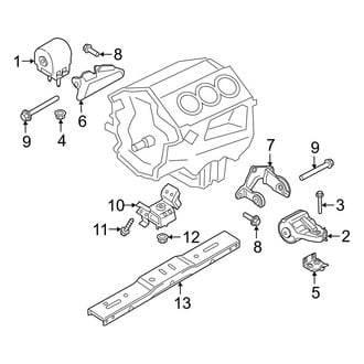 Ford OE - Engine & Transmission Mounting (King Ranch / Lariat / Limited / Platinum / SSV / XL / XLT G Engine VIN Character)