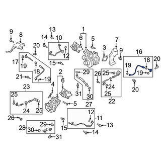 Ford OE - Right Turbocharger Coolant Line