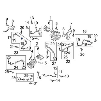Ford OE - Inner Turbocharger Coolant Line Gasket