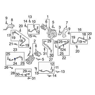 Ford OE - Center Turbocharger Coolant Line Gasket