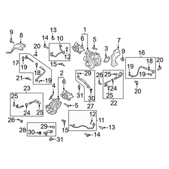 Ford OE - Turbocharger Oil Line Gasket