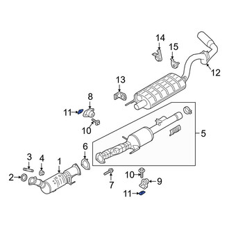 Ford OE - Exhaust System Hanger Nut