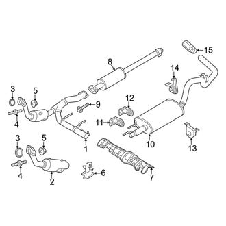 Ford OE - Exhaust System - Exhaust Components (2.7L)