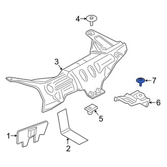 Ford OE - Right Floor Pan Splash Shield Screw
