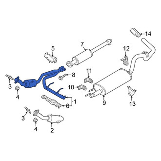 Ford OE - Right Catalytic Converter