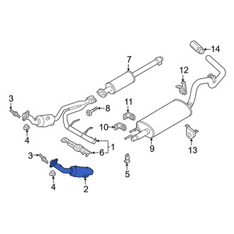 Ford OE - Left Catalytic Converter