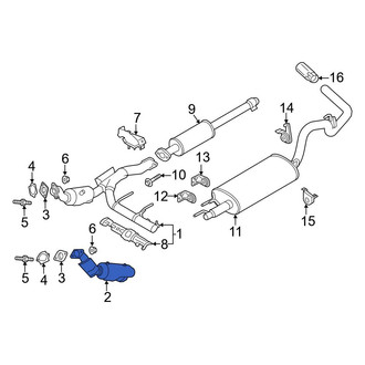 Ford OE - Left Catalytic Converter