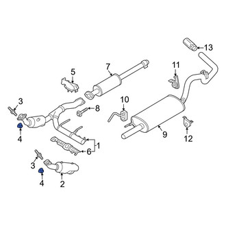 Ford OE - Catalytic Converter Nut