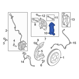 Ford OE - Front Disc Brake Caliper Bracket