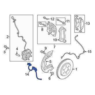 Ford OE - Front Right Brake Hydraulic Hose