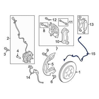Ford OE - Front ABS Wheel Speed Sensor