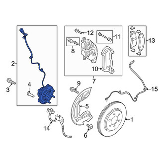 Ford OE - Front Wheel Bearing and Hub Assembly