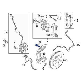 Ford OE - Disc Brake Caliper Anchor Plate Bolt
