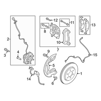 Ford OE - Front Suspension - Brake Components (RWD)
