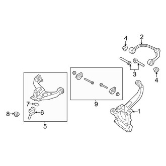 Ford OE - Front Suspension - Suspension Components (King Ranch / Lariat / Limited / SSV / XL / XLT RWD)