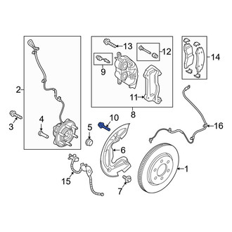Ford OE - Disc Brake Caliper Anchor Plate Bolt