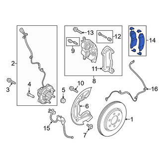 Ford OE - Front Disc Brake Pad Set