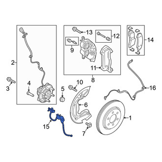 Ford OE - Front Left Brake Hydraulic Hose