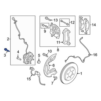 Ford OE - Axle Hub Mounting Bolt