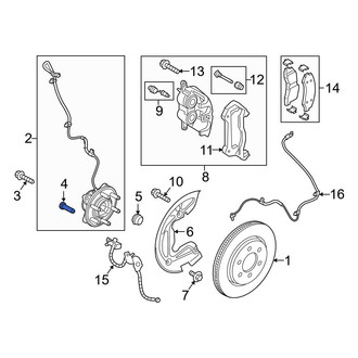 Ford OE - Front Wheel Lug Stud