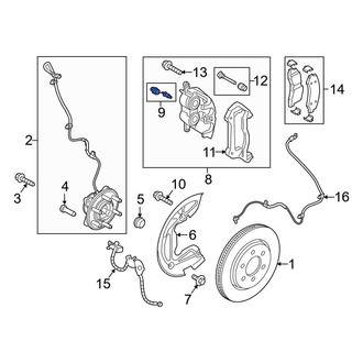 Ford OE - Front Brake Bleeder Screw