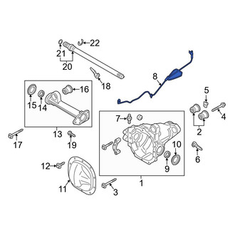 Ford OE - Front Differential Vent Hose