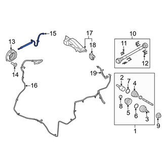 Ford OE - Front Forward Vacuum Hose