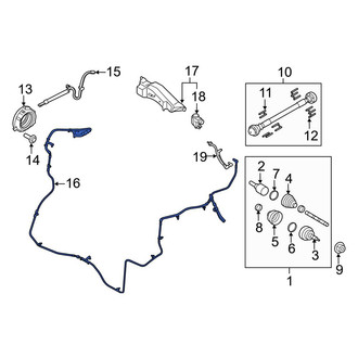 Ford OE - Front Vacuum Hose