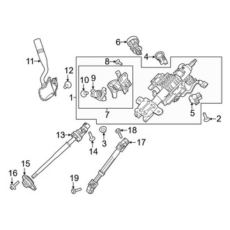 Ford OE - Steering Column Assembly (With Column Shift)