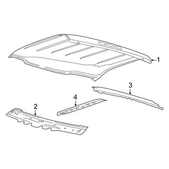 Ford OE - Cab - Roof & Components (Regular Cab), (Regular Cab)
