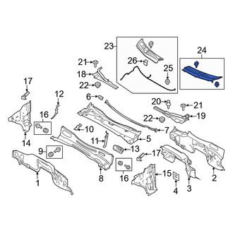 Ford OE - Front Left Cowl Cover