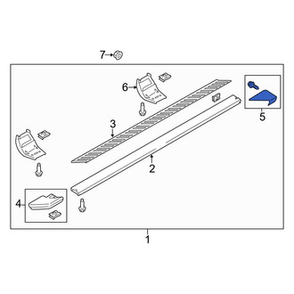 Ford OE - Rear Left Running Board End Cap