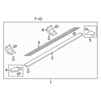 Ford OE - Cab - Running Board (Production, Type 2), (Regular Cab)