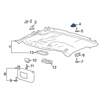 Ford OE - Right Headliner Spacer