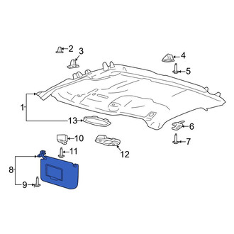 Ford OE - Right Sun Visor