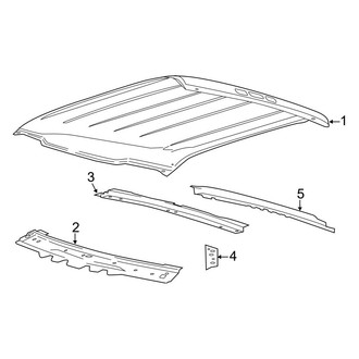 Ford OE - Cab - Roof & Components (W/O Sunroof), (Lariat / SSV / XL / XLT SuperCab)