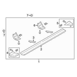 Ford OE - Cab - Running Board (Production, Type 3), (Lariat / SSV / XL / XLT SuperCab)