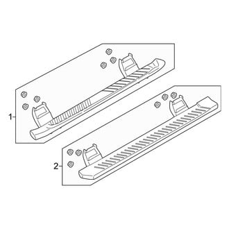 Ford OE - Cab - Running Board (Accessory), (Lariat / SSV / XL / XLT SuperCab)