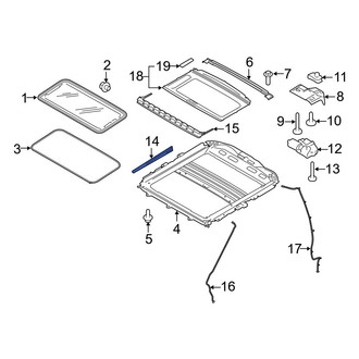 Ford OE - Sunroof Opening Trim