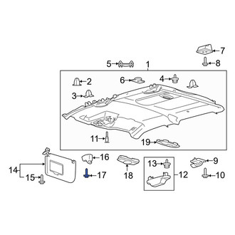 Ford OE - Instrument Panel Bezel Screw