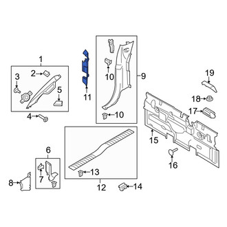 Ford OE - Right Door Hinge Cap