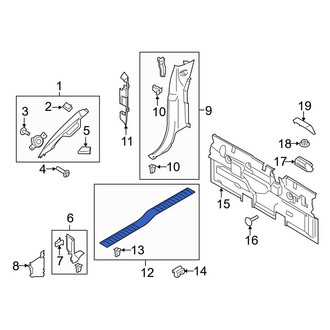 Ford OE - Left Door Sill Plate