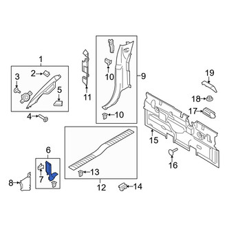 Ford OE - Right Kick Panel Trim