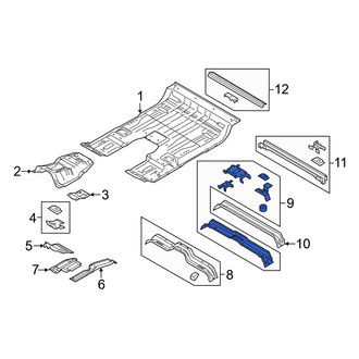 Ford OE - Front Center Forward Floor Pan Crossmember