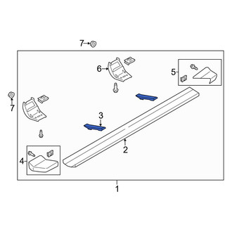 Ford OE - Left Running Board Step Pad