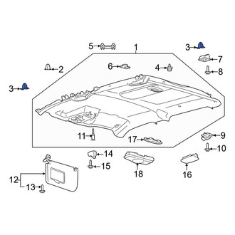 Ford OE - Headliner Clip