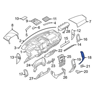 Ford OE - Right Inner Instrument Panel Bezel